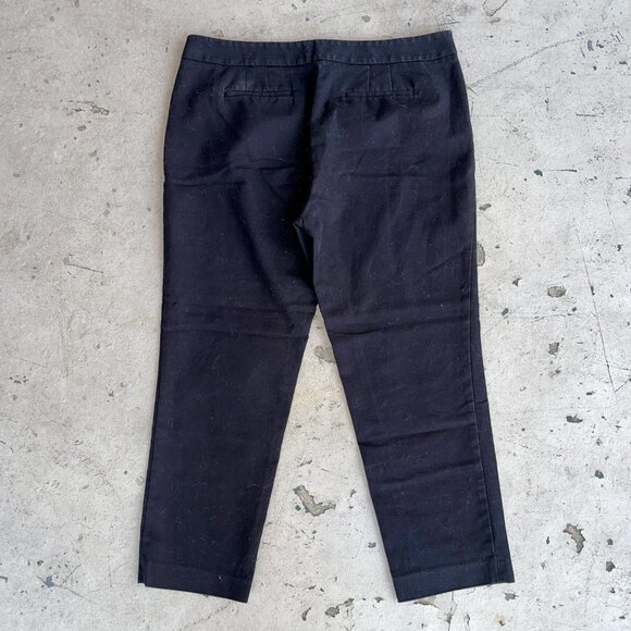 Vince Camuto Straight Leg Black Cropped Trousers - Picture 3 of 6